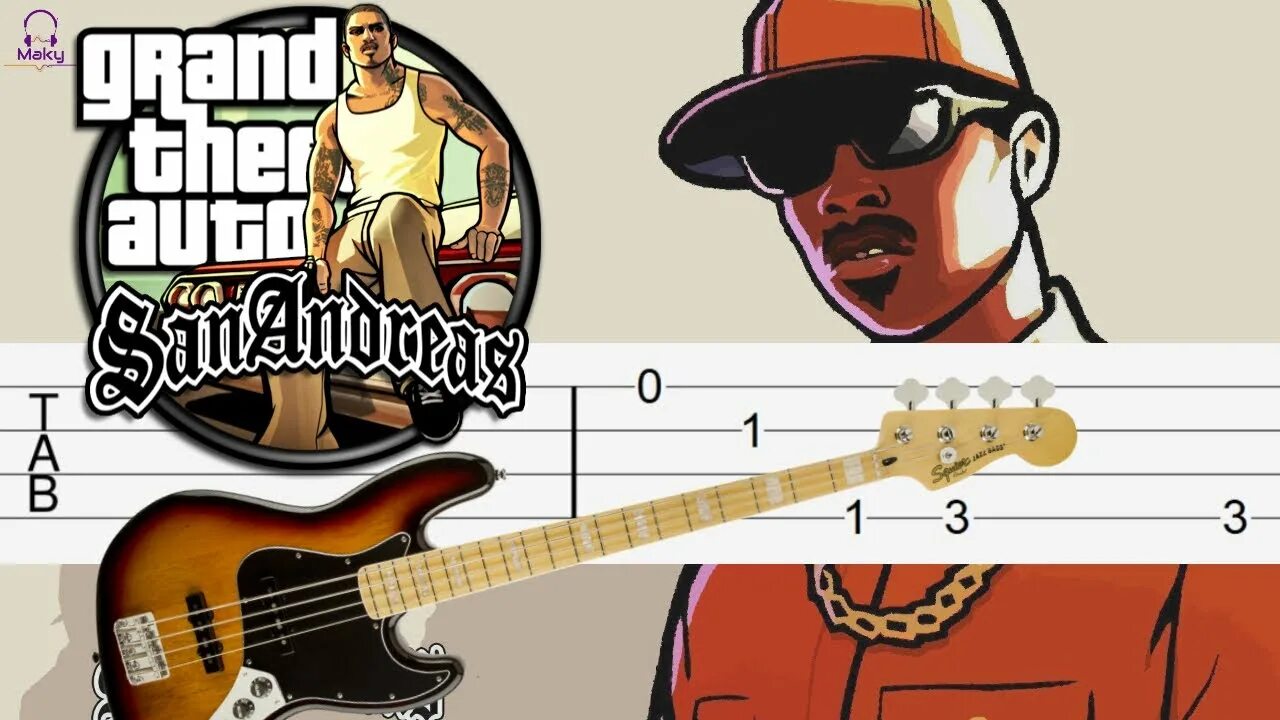 Bass theme. GTA sa Theme на гитаре. ГТА басс. Bass GTA San Andreas. ГТА Tab.