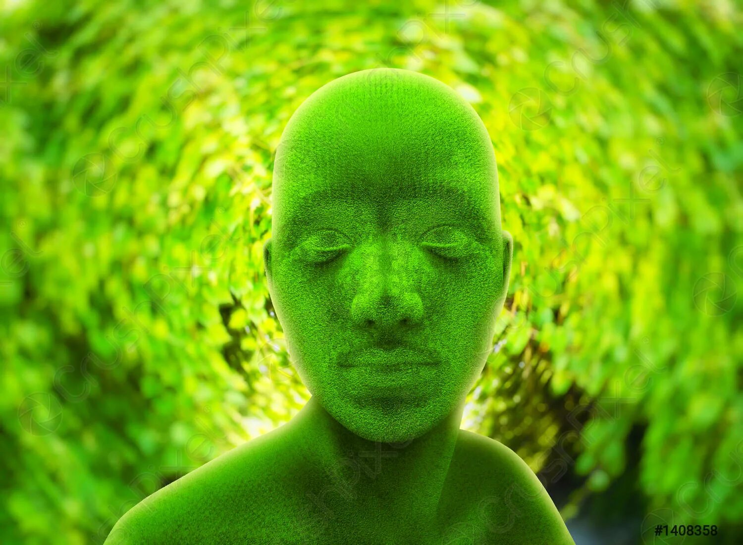 Зеленая затылка. Человек с зеленой головой. Три зелёные головы. Дизайнер с зеленой башкой. Большая зеленая голова в воде.