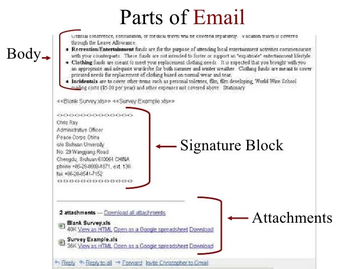 Main mail. Parts of email address. Parts of an email. Parts of email Letter. Covering email.