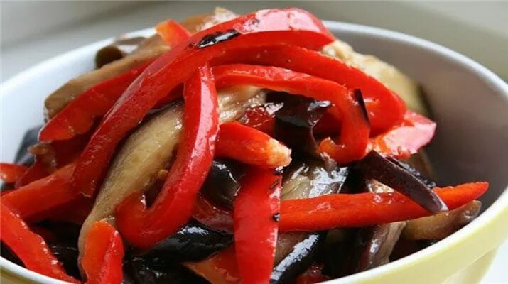 Салат из перца с уксусом