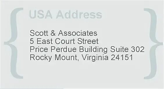 Your address in us