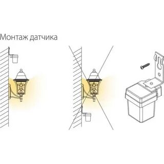 Установка датчика движения на свет