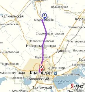 Станица калининская краснодарский край на карте