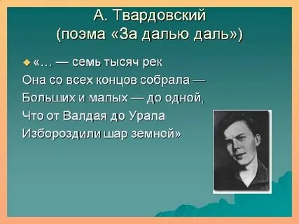 Назовите поэму твардовского
