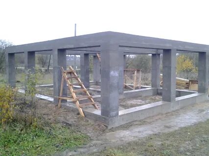 Монолитно каркасный дом проект