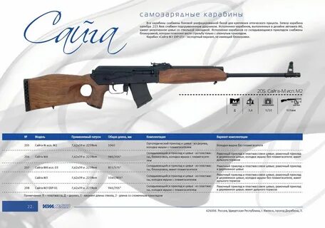 Сайга размеры