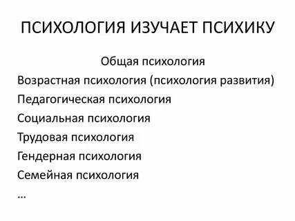 С его изучают психологию