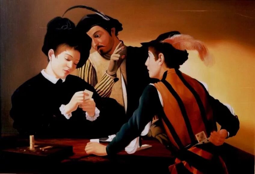 Караваджо шулеры. Картина шулера. Караваджо шулеры 1594. Караваджо барокко. Караваджо барокко шулеры.