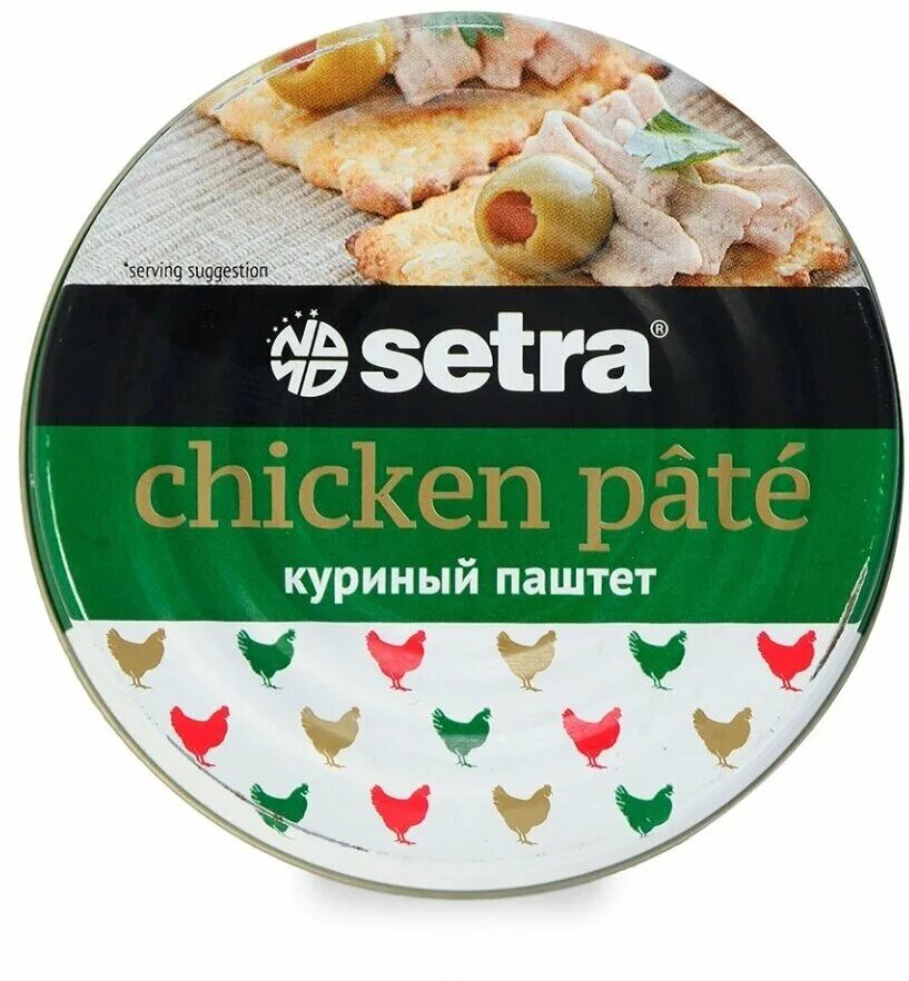 Паштет Setra куриный, 100 г. Паштет куриный Setra 100 гр. Паштет Setra куриный без консервантов 100 г. Паштет из курицы Setra.