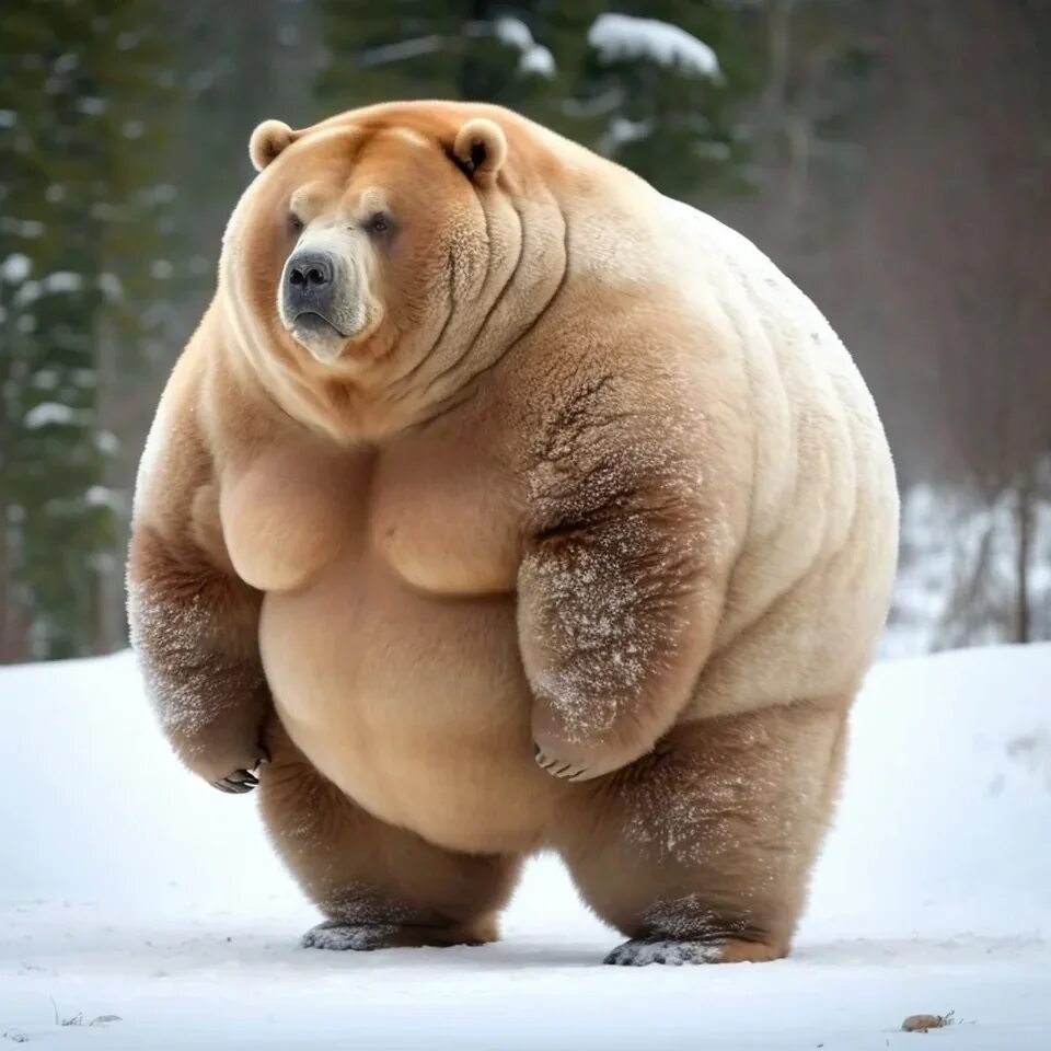 Упитанный это. Толстый медведь. Самый толстый медведь. Пухленькие животные. Пухлый медведь.