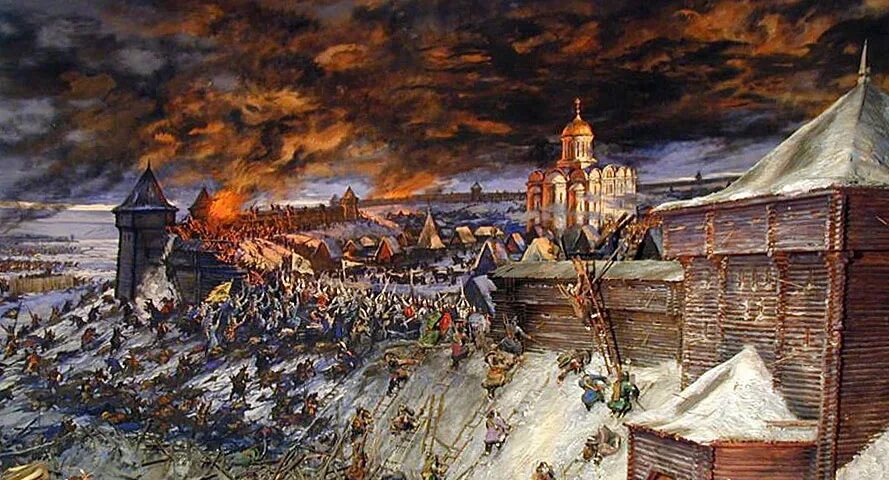 На реке сити русское войско разбило монголов. Оборона Рязани 1238 года. Взятие Рязани войсками хана Батыя. Осада Киева 1240.