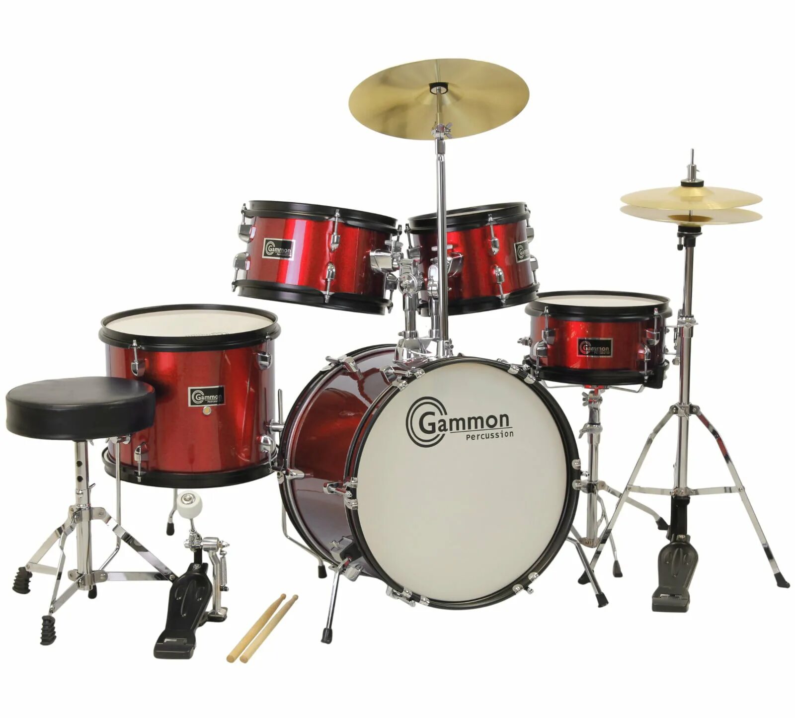 Drum Set. New Jazz Drum Kit. Cymbal Playsment on Drums Set. Розовая ударная установка.