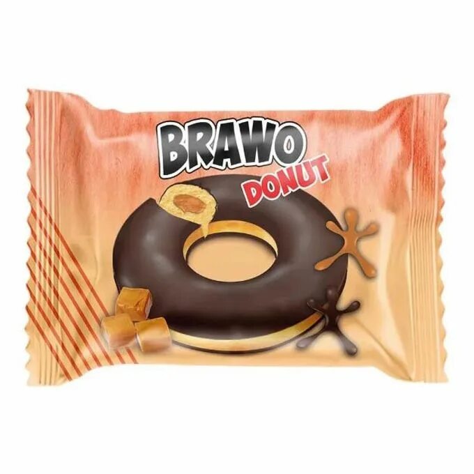 Brawo Donut пончики. Пончики Браво Caramel. Bravo пончик шоколадный Caramel 50 г 24 шт. Донат пончик Браво 40 гр. Купить донат браво