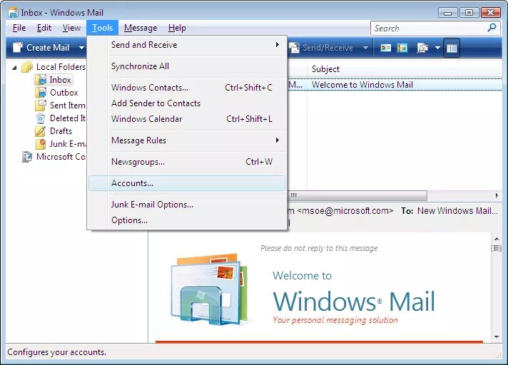 Window email. Почта windows. почта windows 7. виндовс майл. почта windows vista.