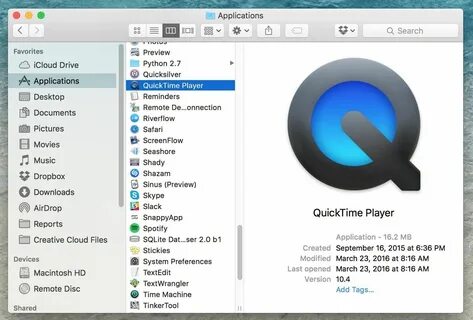 STEP 1. Launch QuickTime.