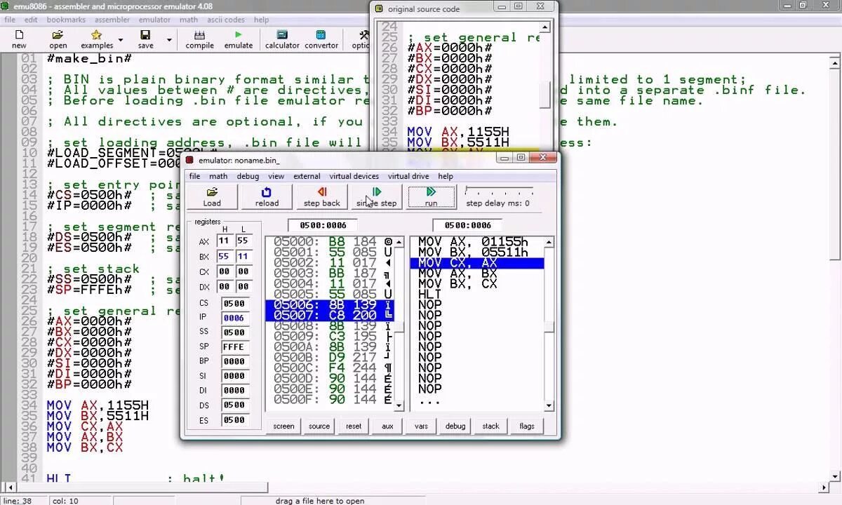 Ассемблер компилятор. Эмулятор emu8086. Ассемблер 8086. Эмулятор ассемблера 8086. Программа на ассемблере.