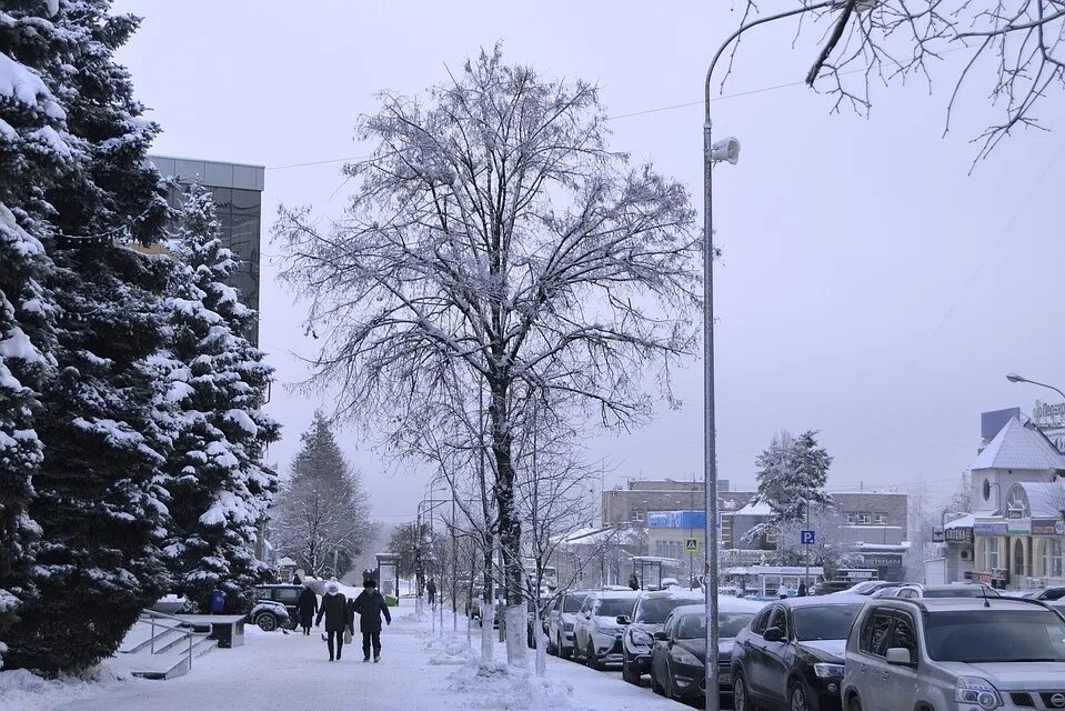 красивые места в липецке зимой. город липецк зимой.