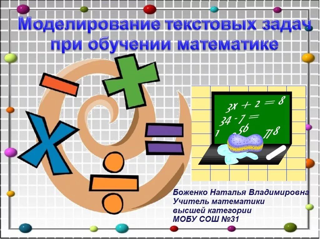 Обучение математическому моделированию