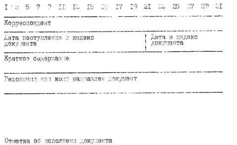 Дата поступления документа