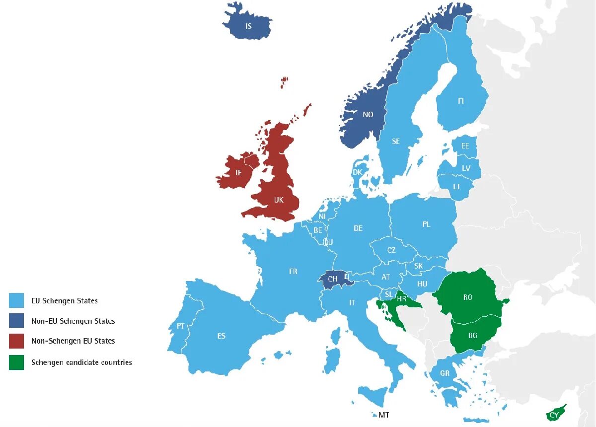Что такое шенгенская зона. Карта шенгенской зоны 2022. Карта шенгенской зоны 2023. Страны Шенгена на карте 2022. Шенгенская виза карта.