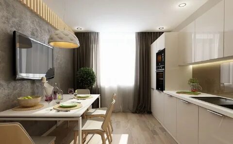 Идеальный дизайн прямоугольной кухни: решение для большой и маленькой площа...