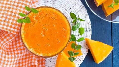 Сок из тыквы с курагой и апельсином