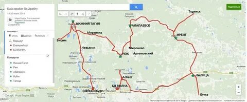 Маршрут алапаевск