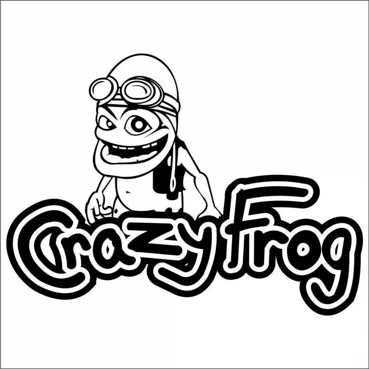 Crazy Frog раскраска. Crazy Frog наклейка. Сумасшедший Лягушонок раскраска. Crazy Frog рисунок. Кто такой крейзи