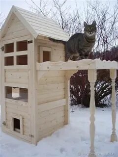 Домик для уличных кошек на зиму