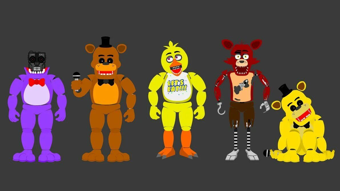 Угадай фнафа. Персонажи из игры ФНАФ. Персонажи игры FNAF. Фанатские АНИМАТРОНИКИ. Персонажи из Фредди.