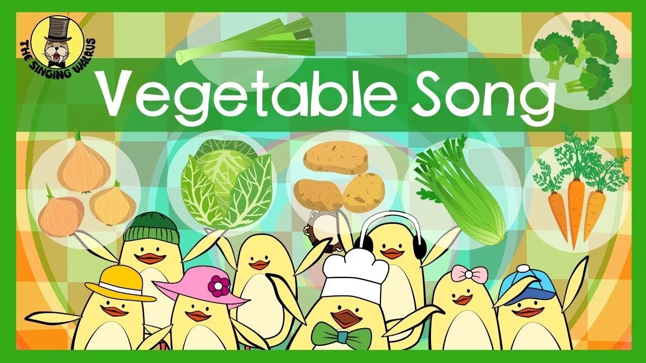 Vegetables song. Vegetables Song for Kids. Walrus Songs for Kids. Поющие овощи.