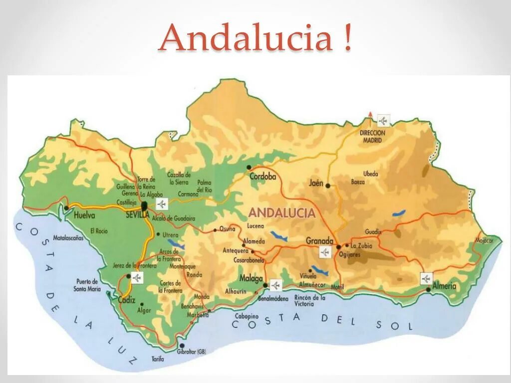 Andalusia map. Побережье андалусии карта. Провинции андалусии карта. Андалузские горы испания. Андалусия это где находится.