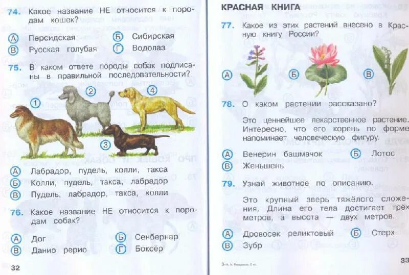 Правила поведения 2 класс окружающий мир тест