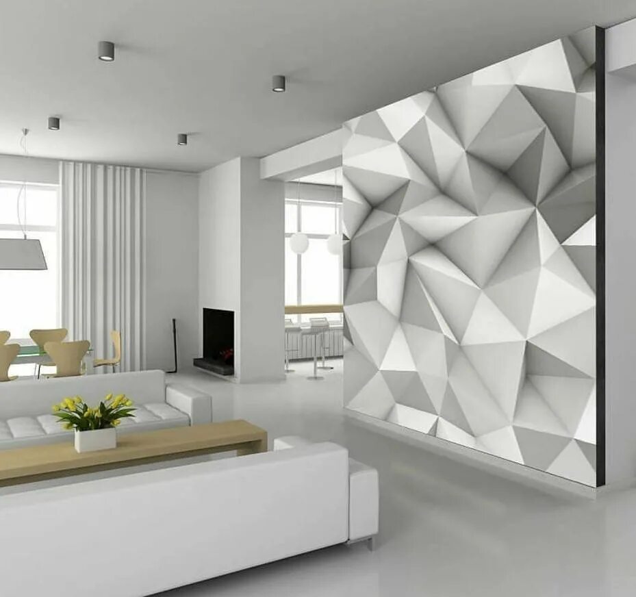 Используем современные тенденции. Современный декор стен. Дизайнерская стена. Современные обои. Дизайнерские обои для стен.