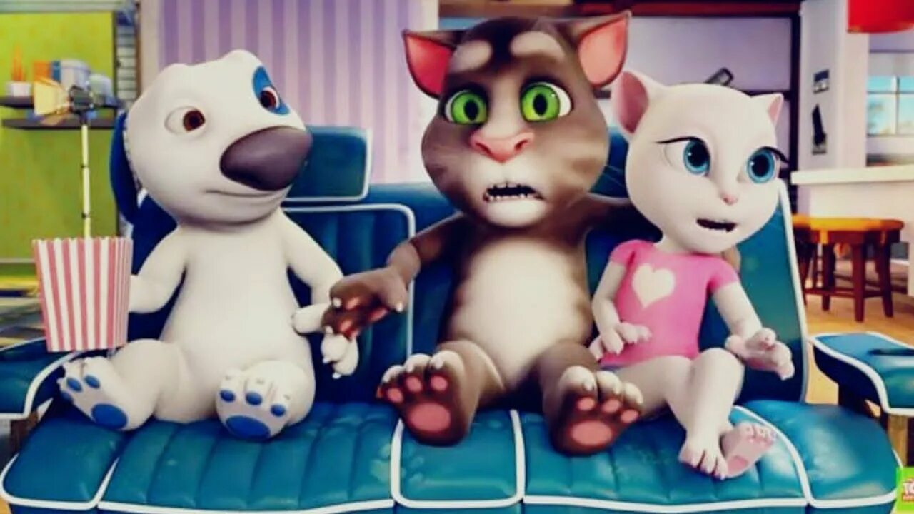 Tom and Angela. Tom talking Angela. Talking Tom Минимульты Анджела.