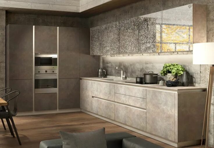 New amazing Corten Steel look! Modern kitchen interiors, Kitchen fittings, Germa