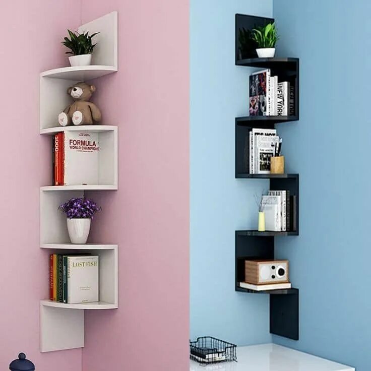 Two shelves. Полка икеа настенная зигзагом. Угловая полка Corner Wall Mount Shelf Floating. Полка угловая навесная Letta. Необычные угловые полки.