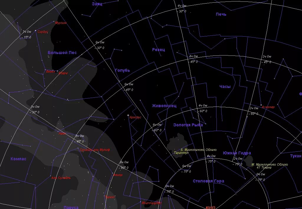Созвездие южного полушария главная звезда факт 6. Созвездие живописец. Созвездие Северного полушария большой пес. Созвездия Южного полушария. Созвездия на юге.