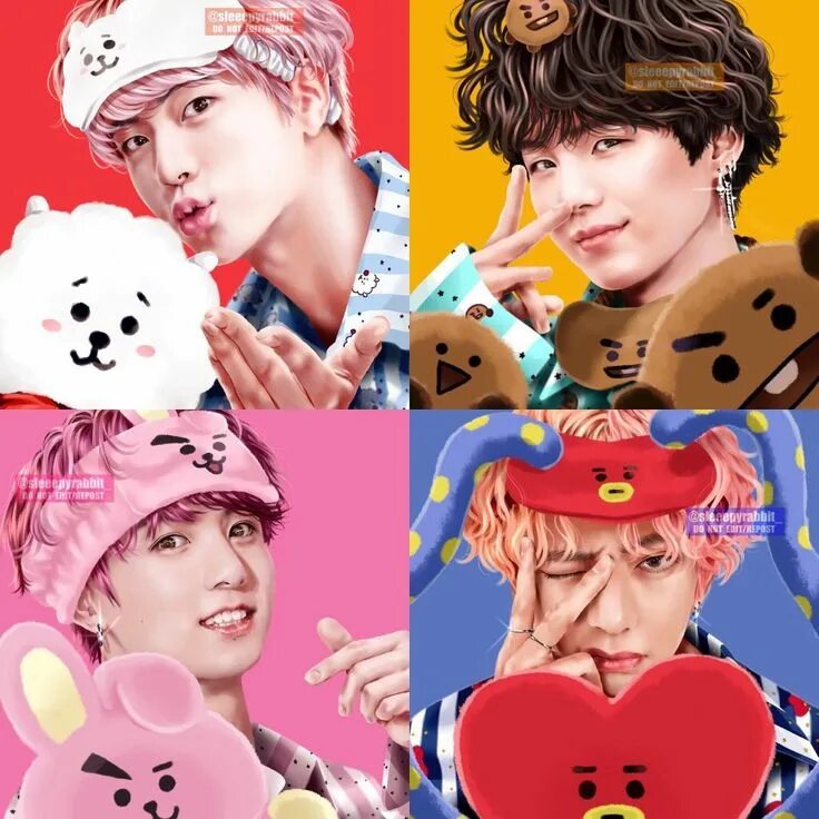 Bts персонажи. Игрушки БТС 21 И БТС. Персонажи БТС. Bt21 BTS. Персонажи участников БТС.