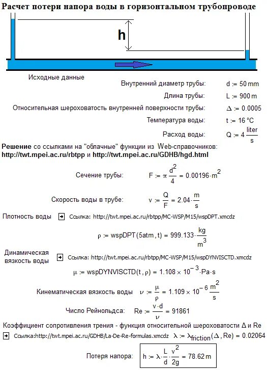 Расчет воды. Потери давления в трубопроводе формула. Расчет потерь давления в трубопроводе. Формула расчета потери давления в трубопроводе. Потери давления воды в трубопроводе формула.