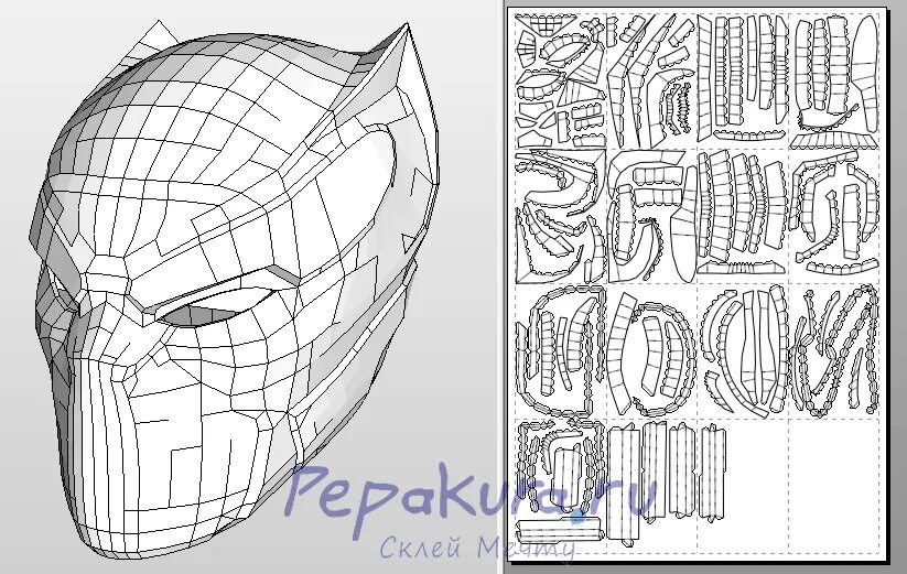 Схема маски из бумаги. Шлем человека паука пепакура. Маска человека паука пепакура. Маска человека паука паперкрафт. Маска черной пантеры пепакура.