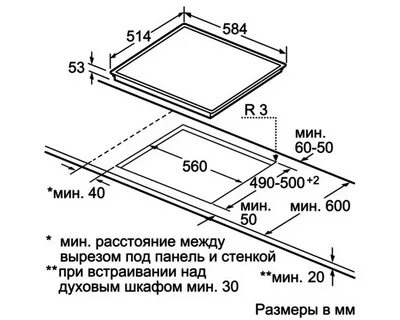 Схема варочной панели