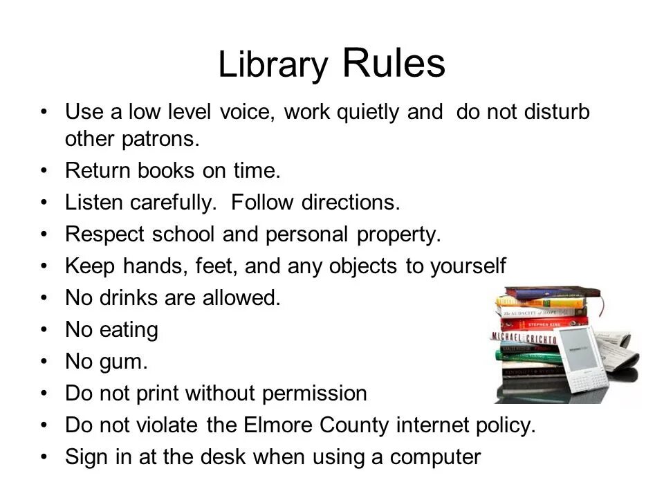 Library rules. Rules and regulations in library. library rules for kids. a library или the library.