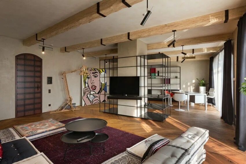 Дизайн интерьеров современного загородного дома Country modern home, Living room