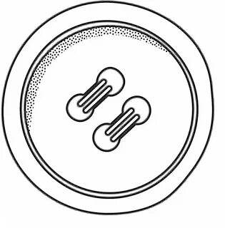 Раскраска пуговица с двумя отверстиями в черно-белом стиле #912674