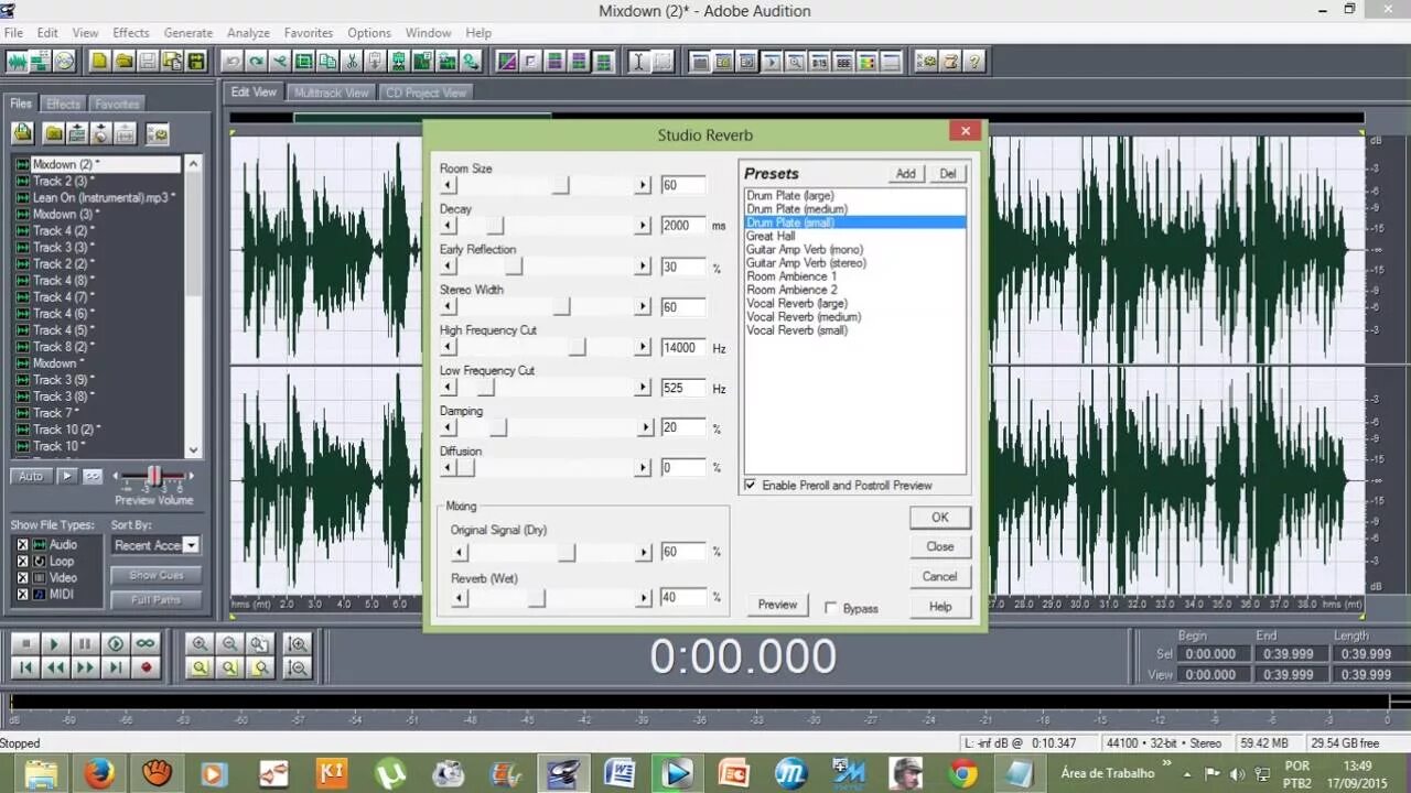 Audition перевод. Adobe Audition 1.5. Adobe Audition Reverb. Audition Studio. Adobe Audition 1.5 в виндовс 7.