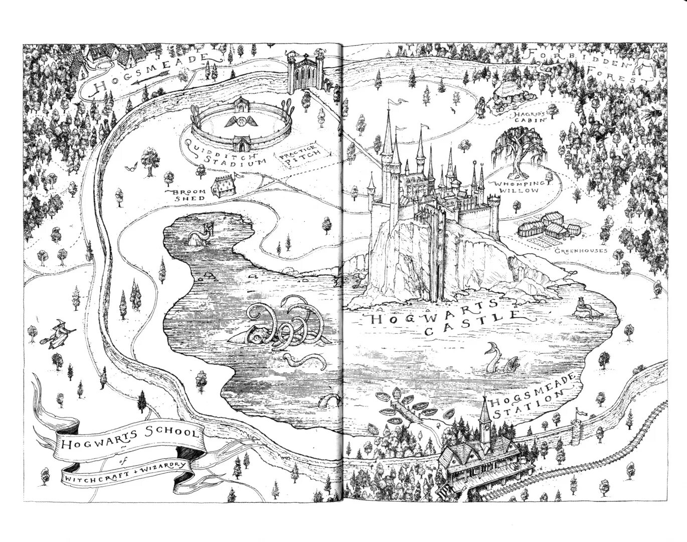 Карта hogwarts. Карта hogwarts