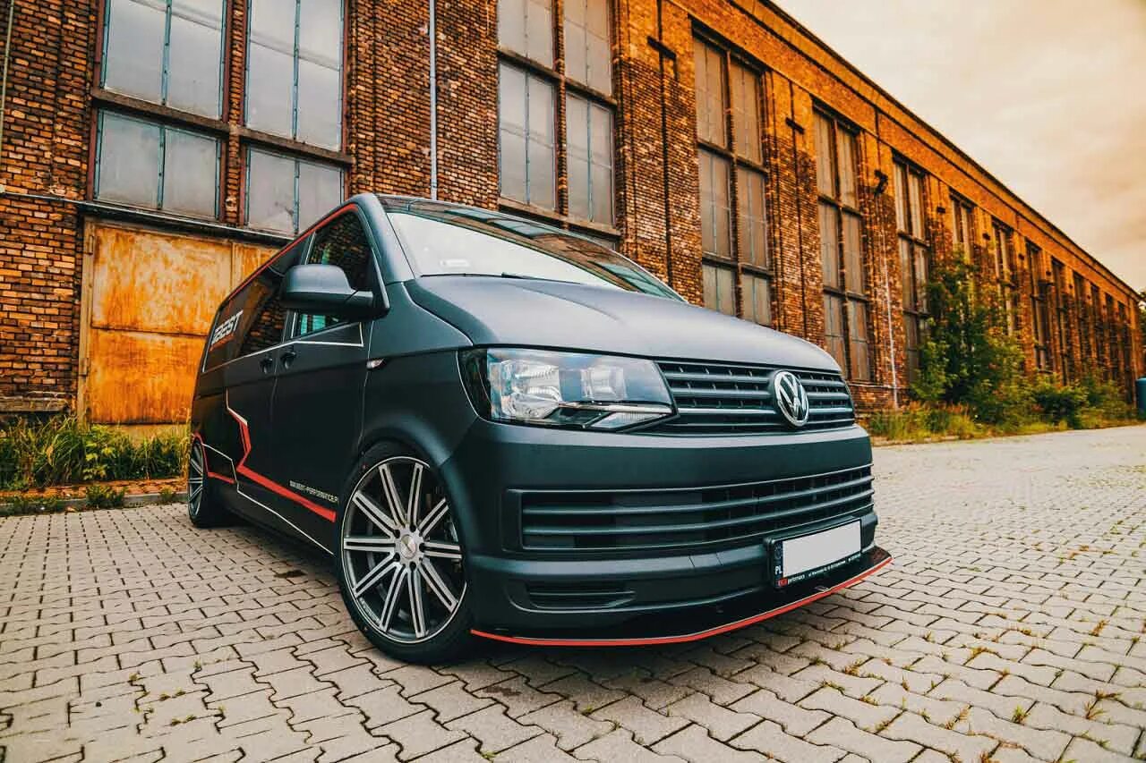 Фольксваген т5 бу россия. Сплиттер VW t6. VW Transporter t6 Tuning. VW t6 ABT. VW t6 Tuning Doca.