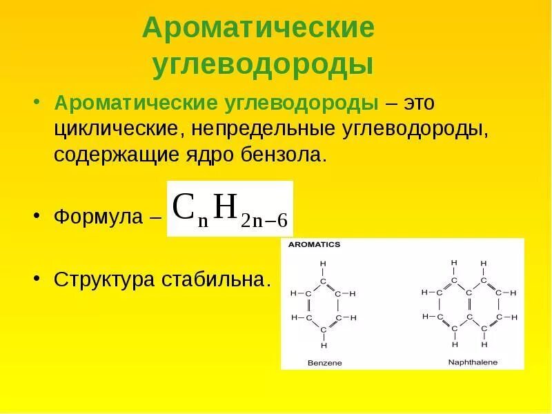 Укажите формулу арена. Ароматические углеводороды структурная формула. Как называются соединения бензола. Многоядерные ароматические углеводороды номенклатура. Ароматические углеводы строение.