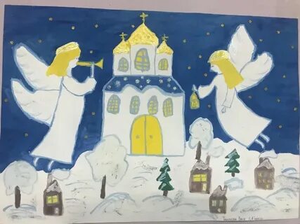 Рождественское чудо рисунок